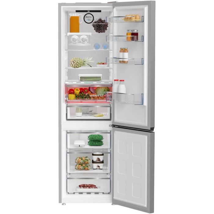 Combina frigorifica Beko B5RCNA406LXBW, 355 l, No Frost, HarvestFresh, AeroFlow, BioCycle