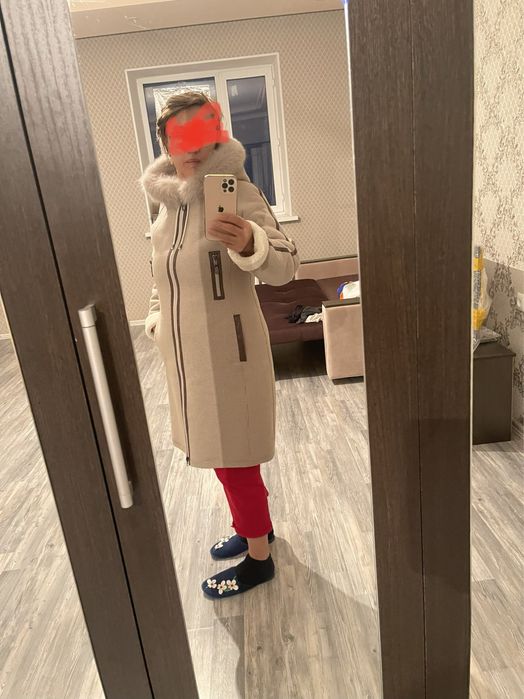 Дубленка легкая, теплая