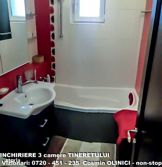 Inchiriere 3 camere Tineretului – langa metrou – 87 mp – etaj 9