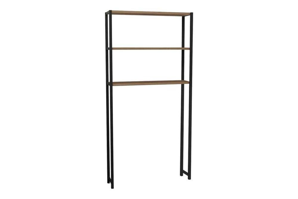 Етажерка за баня Puzzle-home Bothy, Метална рамка и Меланин, 70x21x150