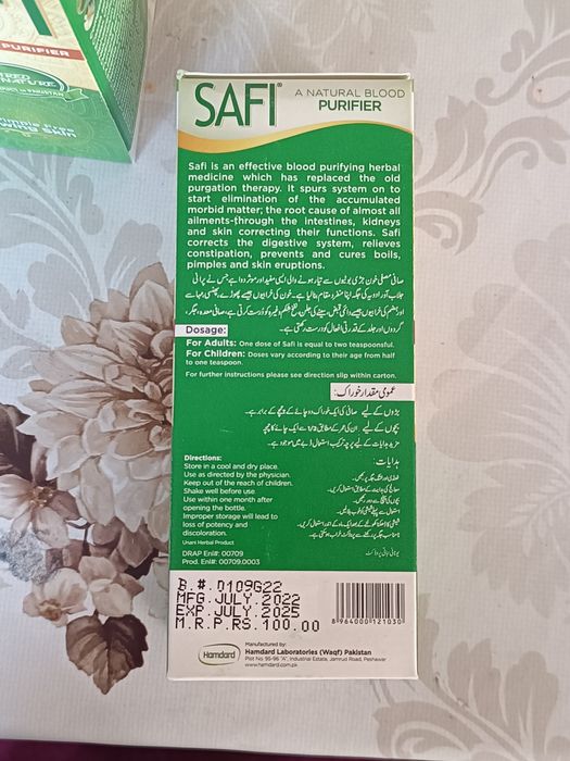 Safi qon tozalaydigan suv