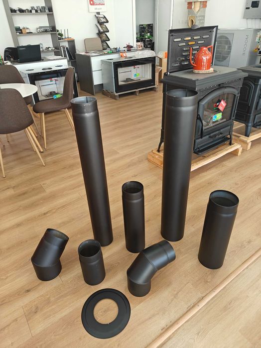 Кюнци и димоотводни тръби за печки на дърва и пелети