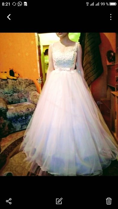 Шикарное платье на свадьбу ,выпускной