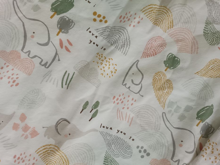Angel Baby - Летен спален чувал "Весели слончета"  0.5 tog 6-18 месеца