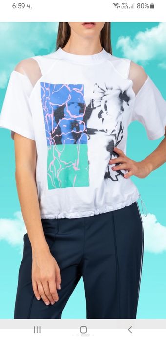 Sportalm Cotton Womens Size 42 / L НОВО! ОРИГИНАЛ! Дамска Тениска!