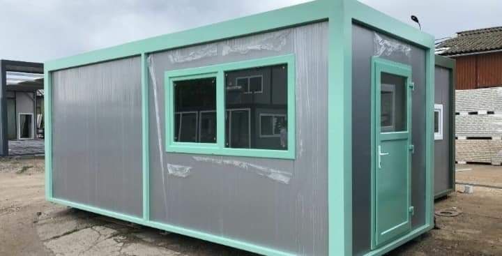 Vand container modular tip casa de locuit din structura metalica învel