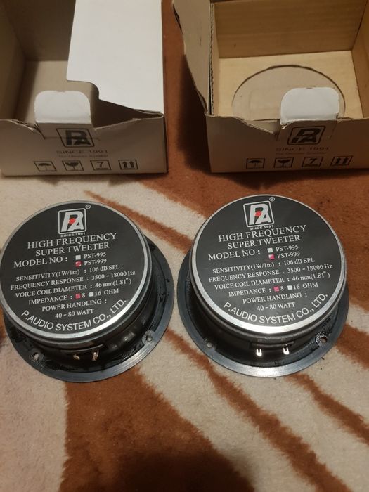 Vand o pereche de super twittere P audio pst-999