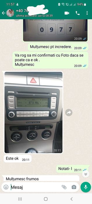 Decodare rns,rcd300,310,315.510 pin safe