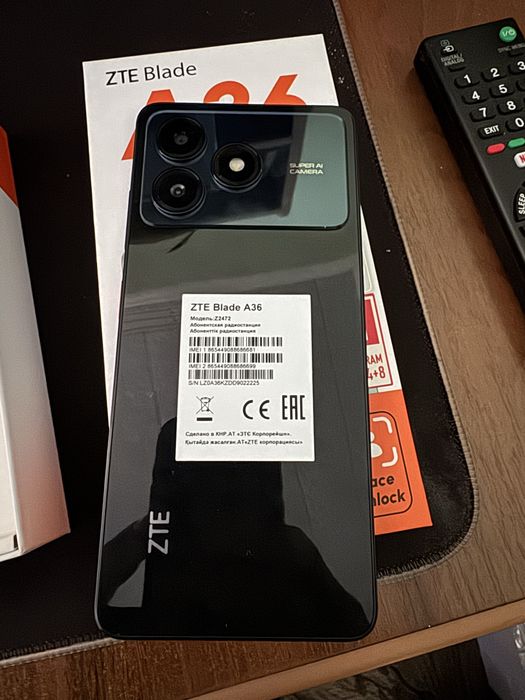 Продам телефон новый ZTE A36