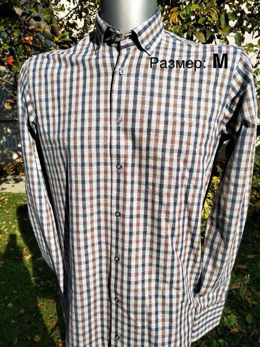 Мъжки ризи НОВИ класически с копчета - размер М и L