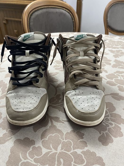 Vand Nike Dunk High Light Chocolate