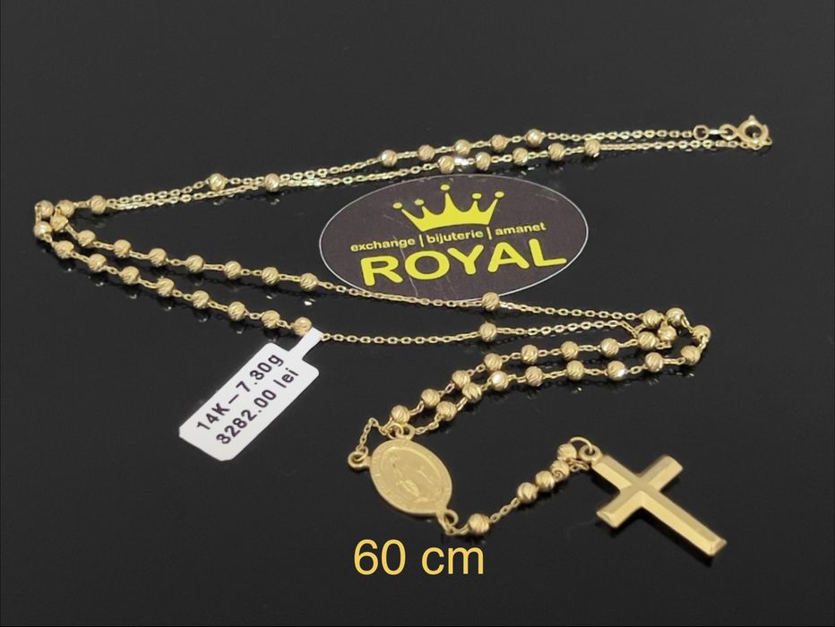 Bijuteria Royal CB : Lant metanie aur 14k 585  7,30 gr