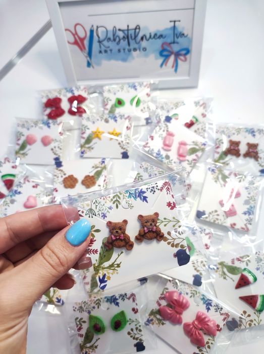 Обеци от полимерна глина