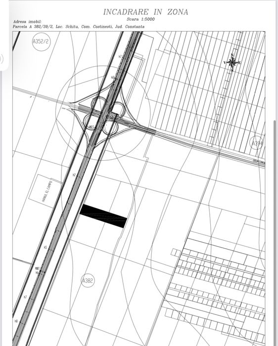 Teren intravilan 7187 m² Costinești, in prima linie cu DN CT- MNG