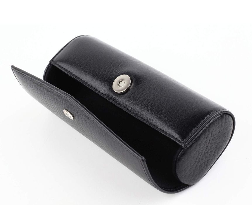 "Фирменный кожаный футляр для очков PETEK 1855 в подарочной коробке"