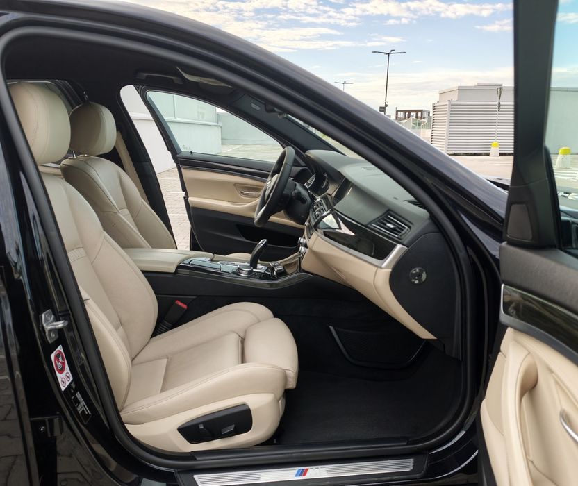 BMW seria 5 F10 Facelift M Paket 190cp 4x4 X-drive Euro6 Germania încălzire moduri navigație automat piele faza lunga automata clima doua zone
