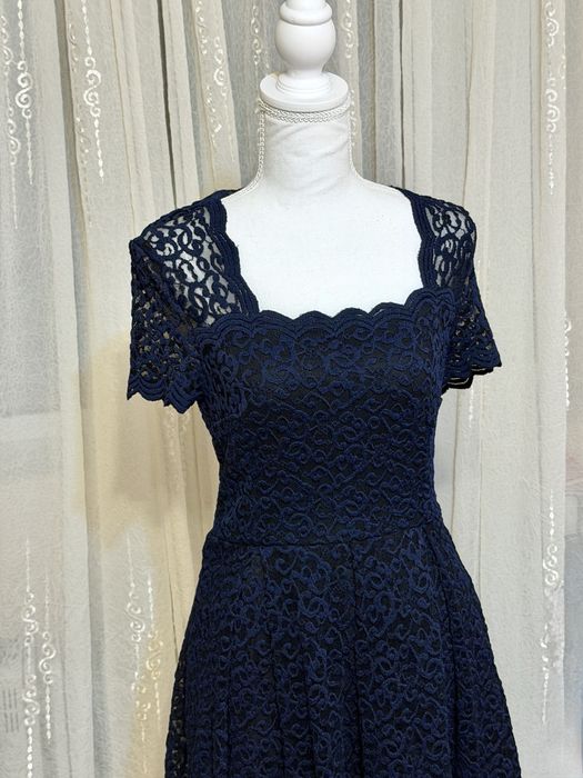 Rochie elegantă din dantelă albastru-marin Orsay – Mărimea 38 (M)