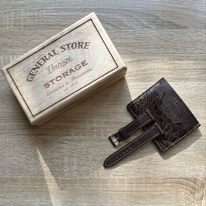 Curea pentru ceas din piele italiana de lux Dollaro lucrata manual