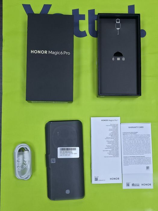 ***КАТО НОВ 512GB Honor Magic 6 Pro Гаранция Yettel 2027г. Black | Черен