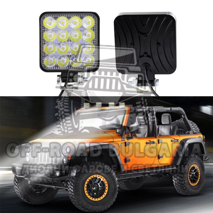 ПРОМОЦИЯ 10 Броя 48W Диодни Фарове За Джип, Фарове Трактор