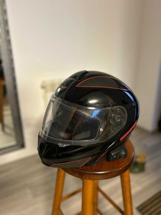 Casca moto Scorpion EXO-920 M + SENA Bluetooth – Stare Foarte Buna