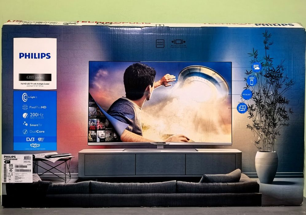 Philips 42PFH6309/88 42" Smart TV/3D Ambilight – за части / ремонт