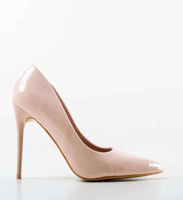Pantofi stiletto bej, marimea 39
