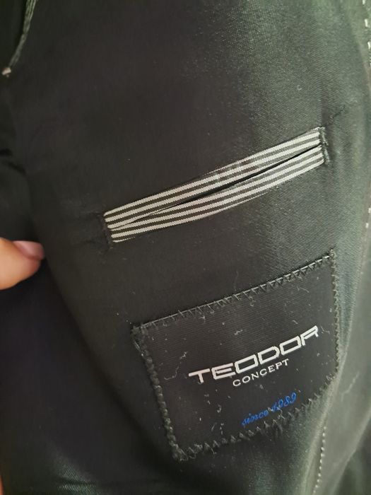 Черен елегантен костюм TEODOR  XXL