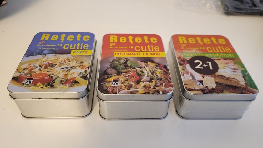 Rețete la cutie 50 de cartonase PASTE WOC TORTURI SI PRAJITUR ed. RAO
