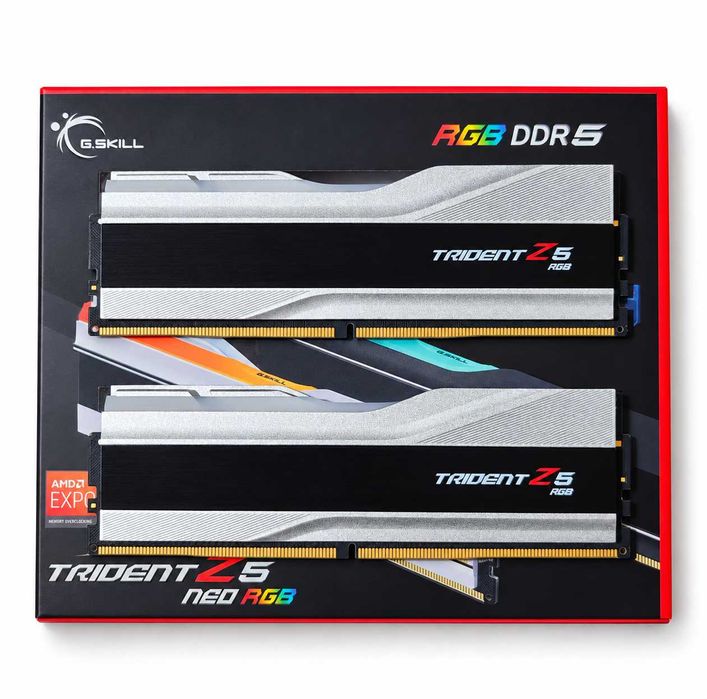 G.SKILL Trident Z5 RGB DDR5 6400MHz CL32 – Премиум RAM White / Silver