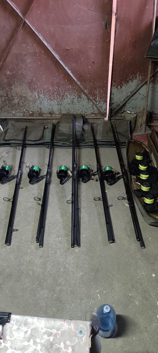 Set complet crap,5 lansete mtx8+5 mulinete Okuma cb80