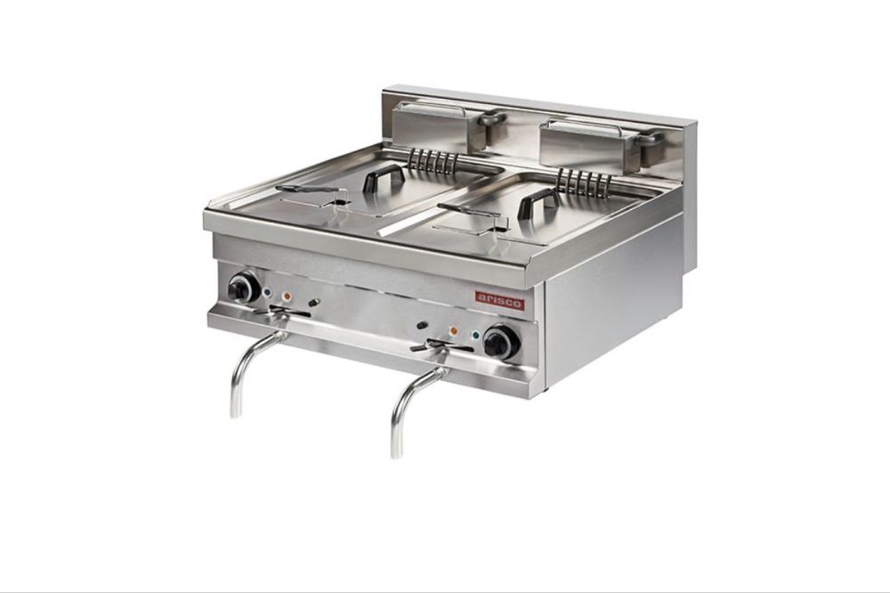 Friteoza electrica Arisco cu dulap cu usi 11+11litri EF721S + D722