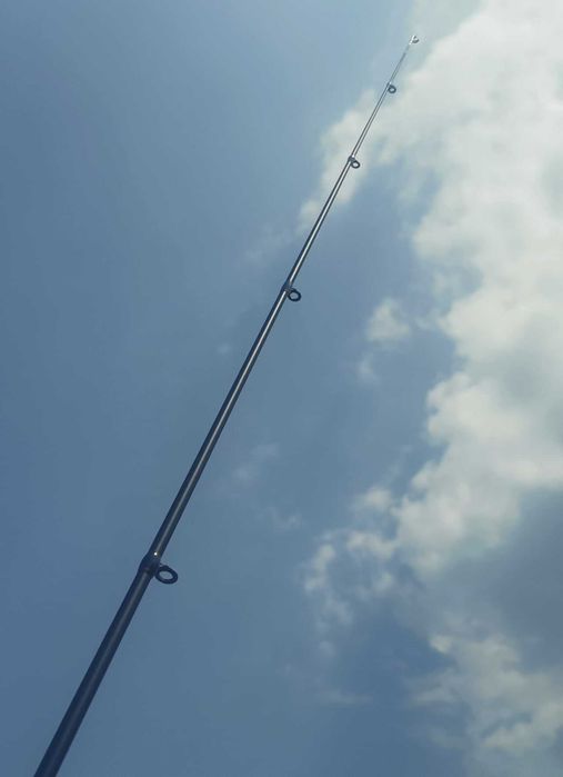 Спининг комплект за щука -въдица,макара,плетено влакно и 5 блесни.НОВИ