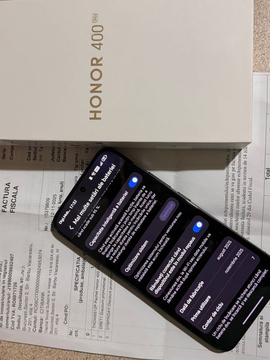 Honor 400, 512 GB .Factura și garanție 2 ani. Preț fix!