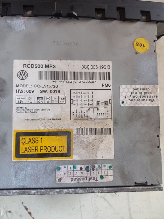 Радио Vw Passat B6