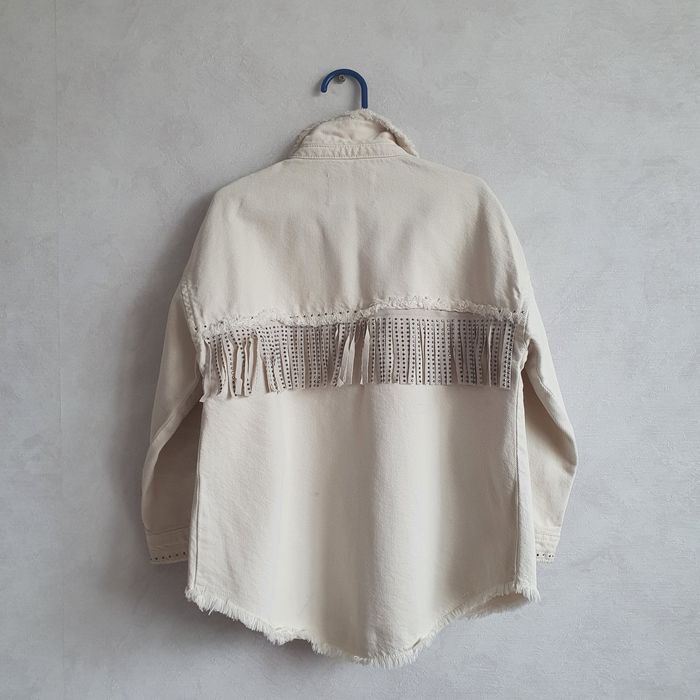 Джинсовая куртка рубашка Zara