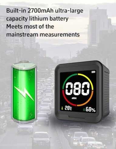 Нов Шумомер 3 в 1: Децибели, Температура, Влажност – LCD Дисплей