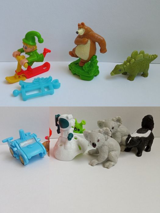 Фигурки  kinder с вкладышами