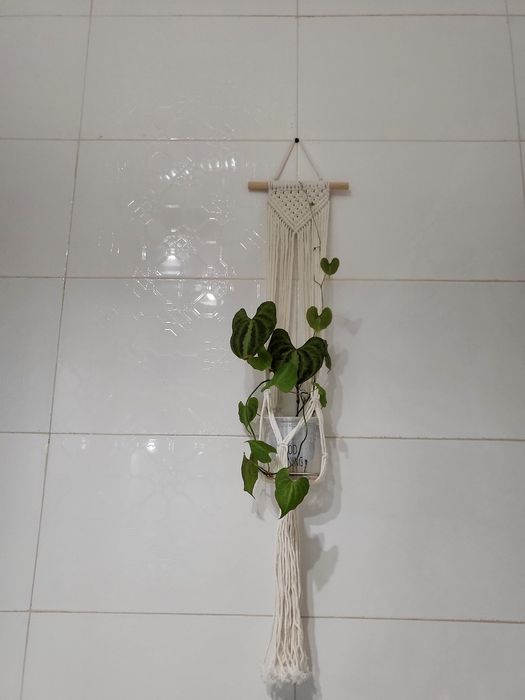 Подвески для цветов из макраме