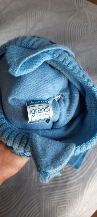 Шапочка с шарфом для новорожденного