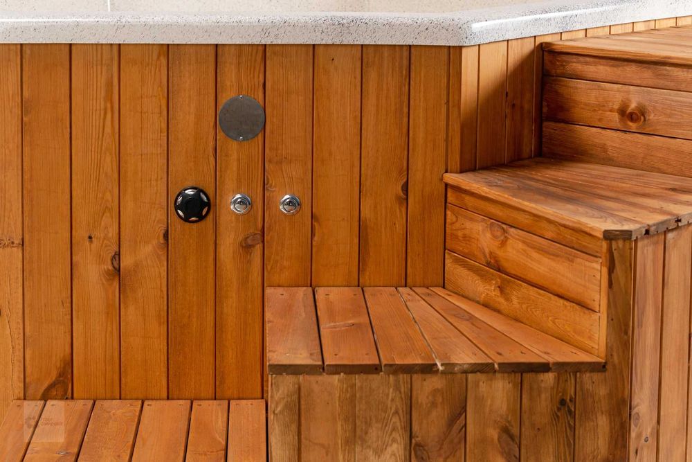 Ciubar din fibră de sticlă cu hidromasaj