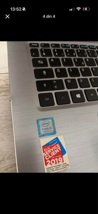 Laptop acer i3 generatia 7100 shift 3