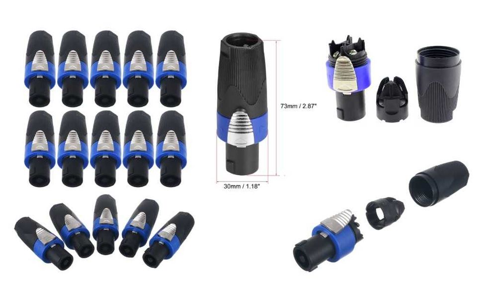Mufa / Mufe Speakon (model Neutrik) adaptoare speakon , speakon panou