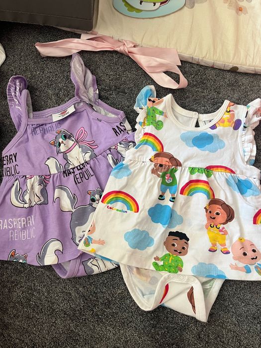 Голям ЛОТ Летни Дрешки за момиче размер 62-68