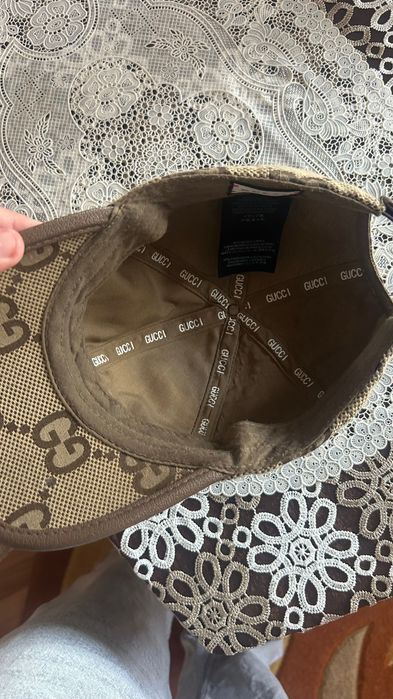 șapcă Gucci de piele