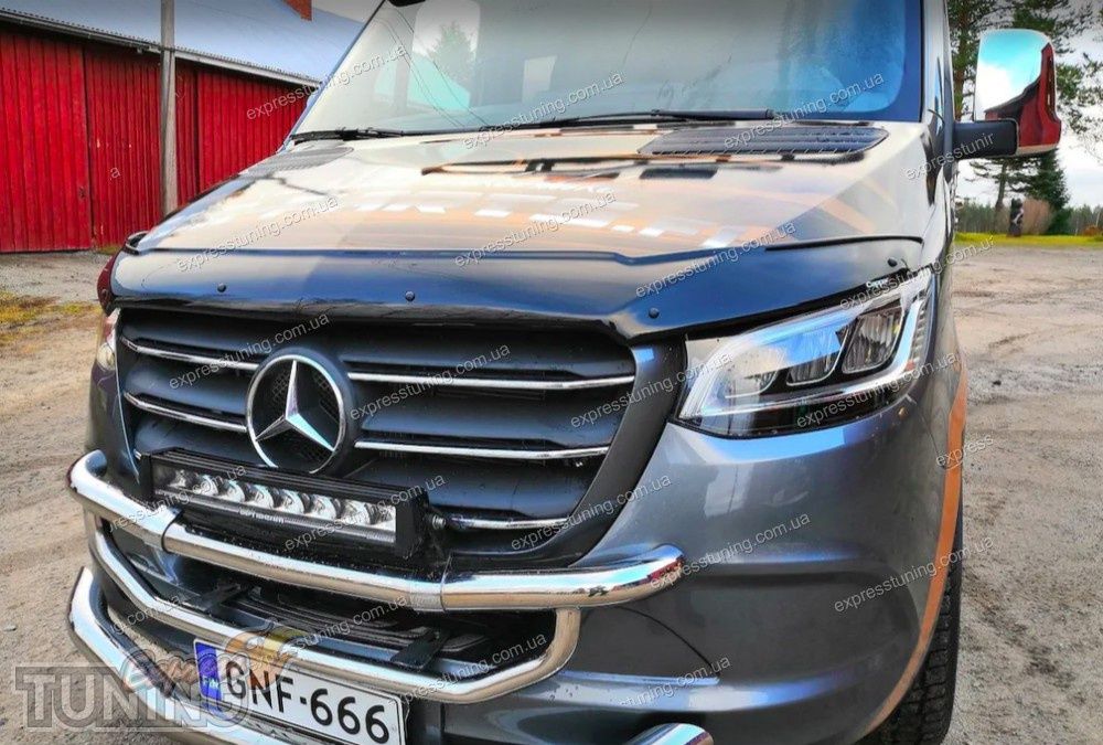 Deflector capota sprinter 4mm grosime cu scris