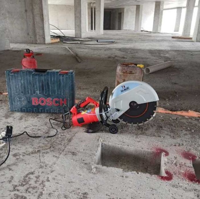 Almazniy bur.  Beton kesish  teshish va buzish  xizmati.