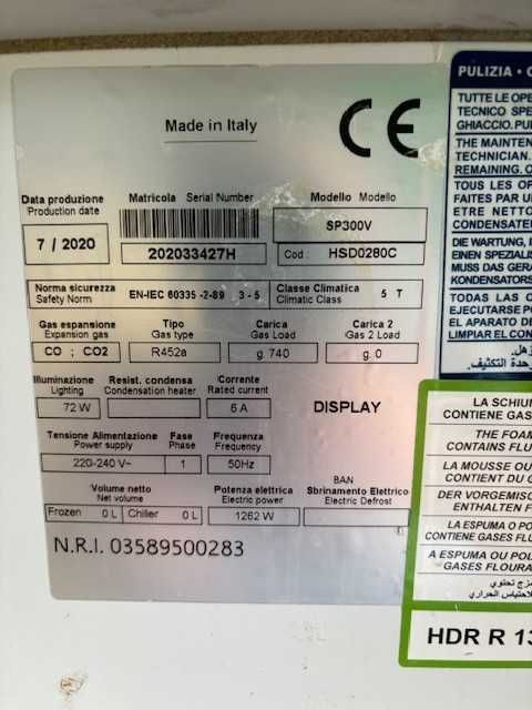 Vitrină frigorifică orizontală