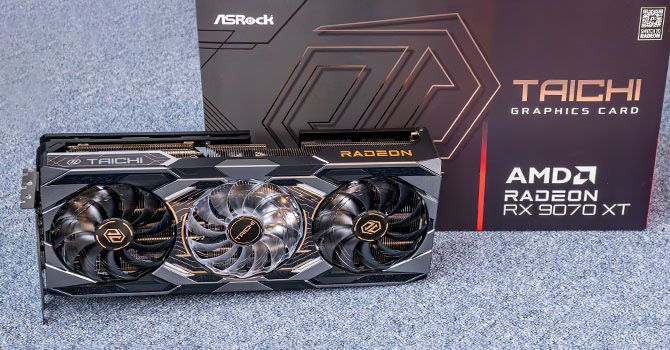 ASROCK RADEON RX 9070 XT Taichi, 16GB GDDR6, 256-bit
