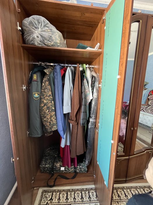 Кровать шкафымен бірге сатылады